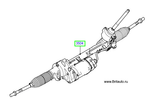 Рулевой механизм (рулевая рейка) Range Rover Evoque.