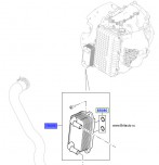 Масляный радиатор охлаждения АКПП 9-ти ступенчатой 2,0Л Бензин и 2,2 Дизель Range Rover Evoque 2012 - 2018, Land Rover Discovery Sport. Оригинал Land Rover. 