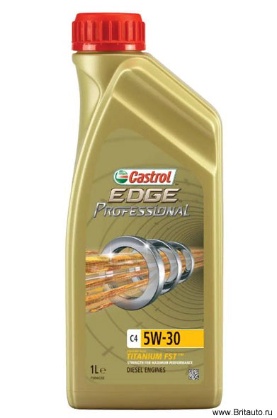 Моторное масло Castrol Edge Professional C4 5W-30 Titanium FST, синтетическое, в расфасовке.1л.