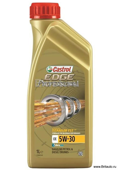 Castrol EDGE Professional OE 5W-30 Titanium FST, моторное масло Castrol в оригинальной литровой расфасовке.