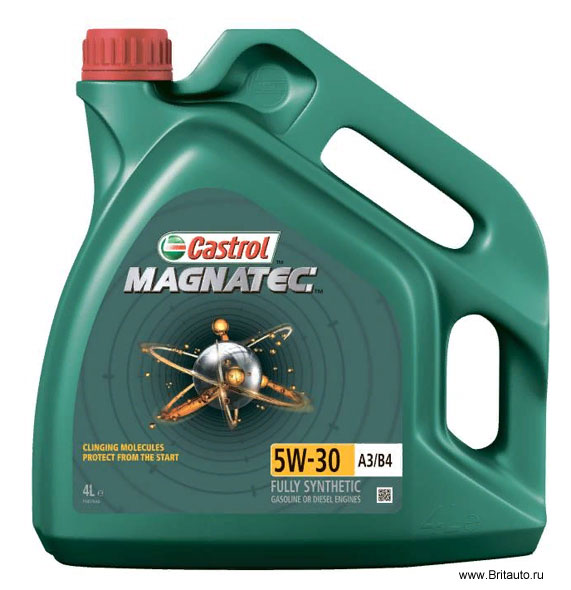 Моторное масло Castrol Magnatec 5W-30 A3 - B4, в расфасовке 4Л.