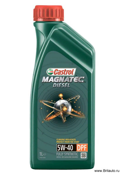 Масло моторное Castrol Magnatec Diesel 5W-40 DPF, в расфасовке 1Л.