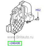 Замок левой задней двери range rover sport 2010 - 2013, lr discovery, rr evoque.