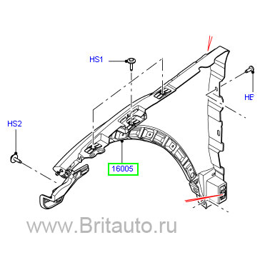 Крыло переднее правое range rover evoque