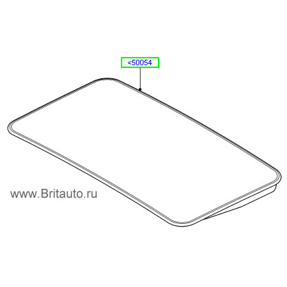 Стекло люка, сдвижное, range rover 2010 - 2012