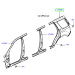 Боковина правая, задняя часть, LR Freelander II