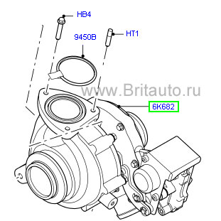 Турбокомпрессор range rover evoque, land rover freelander