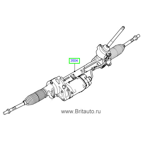 Range rover evoque. рулевой механизм.