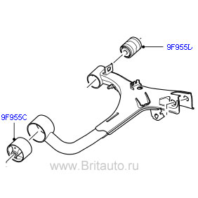 Рычаг задней подвески левый верхний land rover discovery 3