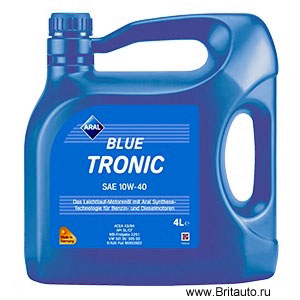 Масло моторное Aral Bluetronic SAE 10W-40, полусинтетическое, в расфасовке 4Л