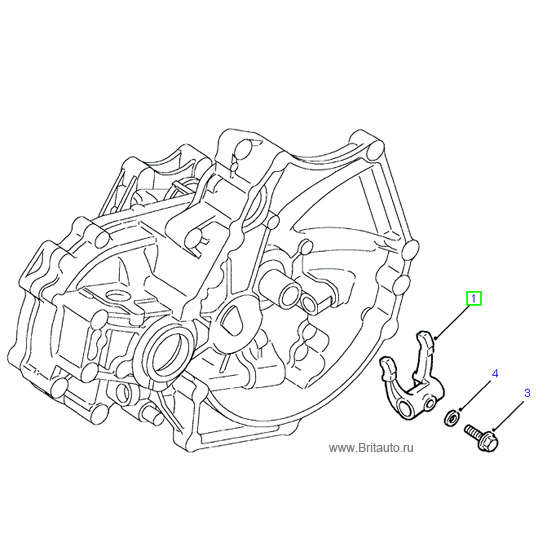 Вилка разъединения муфты на  LR Freelander 1, на 1,8Л Бензин и 2,0Л Дизель