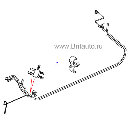 Трубка land rover freelander