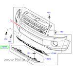 Передний бампер land rover freelander ii в сборе, дизель, с омывателем фар в цвет кузова, без парктроников, с ПТФ