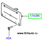 Площадка под номерной знак на бампере переднем land rover discovery