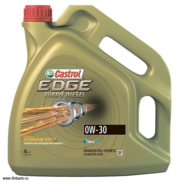 Castrol Edge Turbo Diesel Titanium FST 0W-30 C2, C3, синтетическое, в расфасовке 4Л.