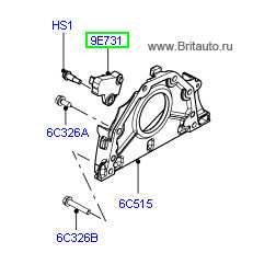 Датчик положения коленвала Land Rover Freelander 2, с оцинковкой