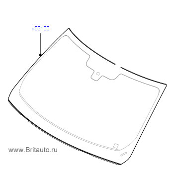 Лобовое стекло Range Rover Sport 2014 - 2015, стандартное, с обогревом, без дисплея над головой