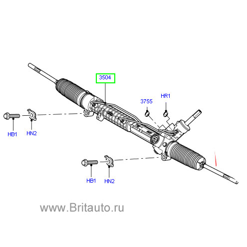 Рулевой механизм lr discovery 4