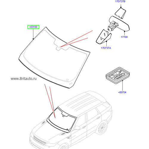 Купить Лобовое Стекло Рендж Ровер Спорт